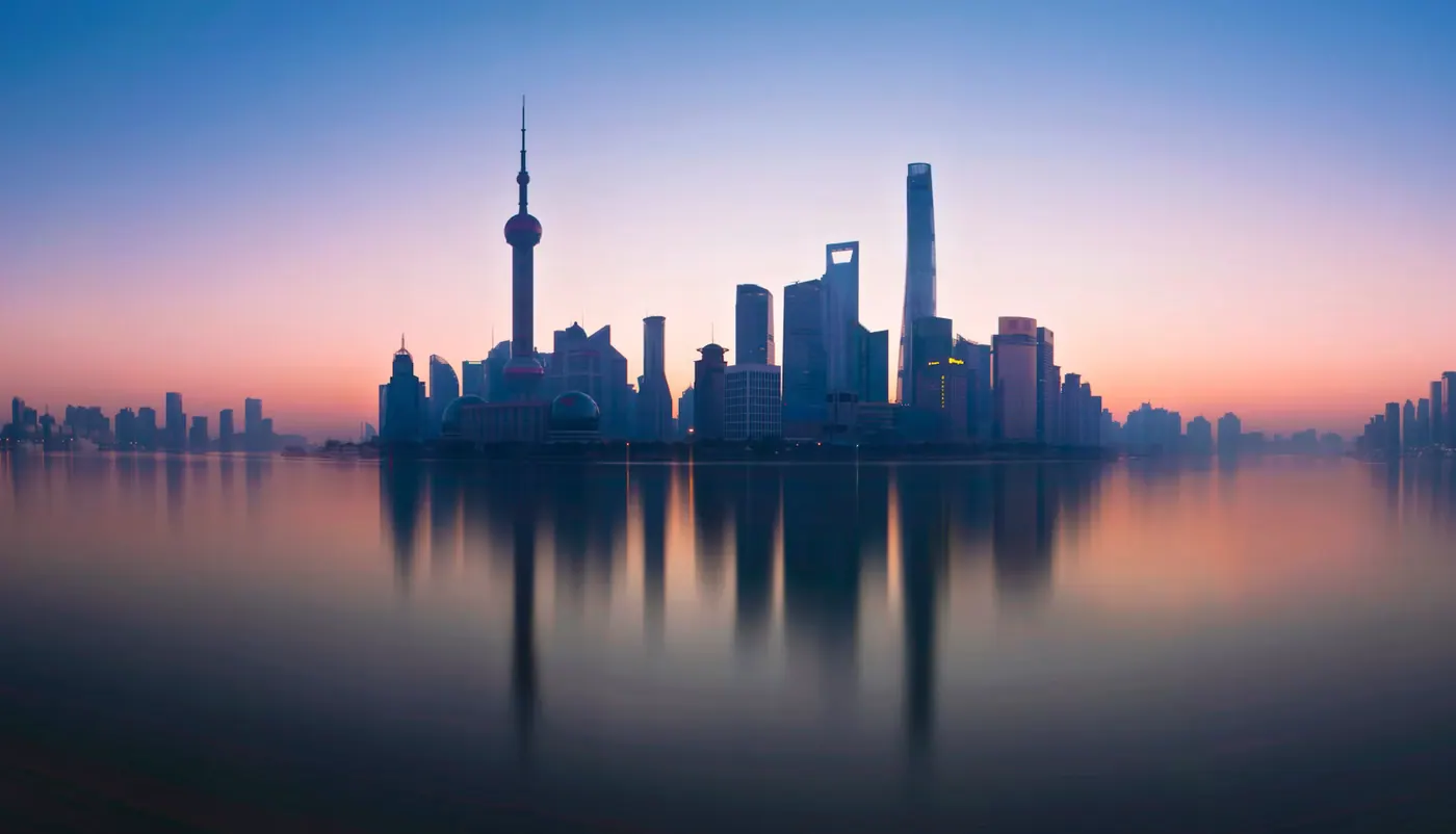 Shanghai skyline beside the Huangpu River
